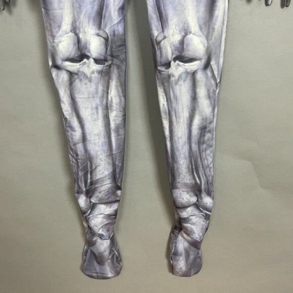 Skeleton Monster Halloween Costume‎ Child Boy Mask Full Bodysuit Size Medium Zip - Picture 6 of 13